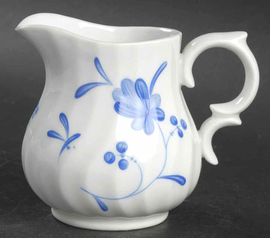 Blue Bow Creamer by Royal Worcester-1