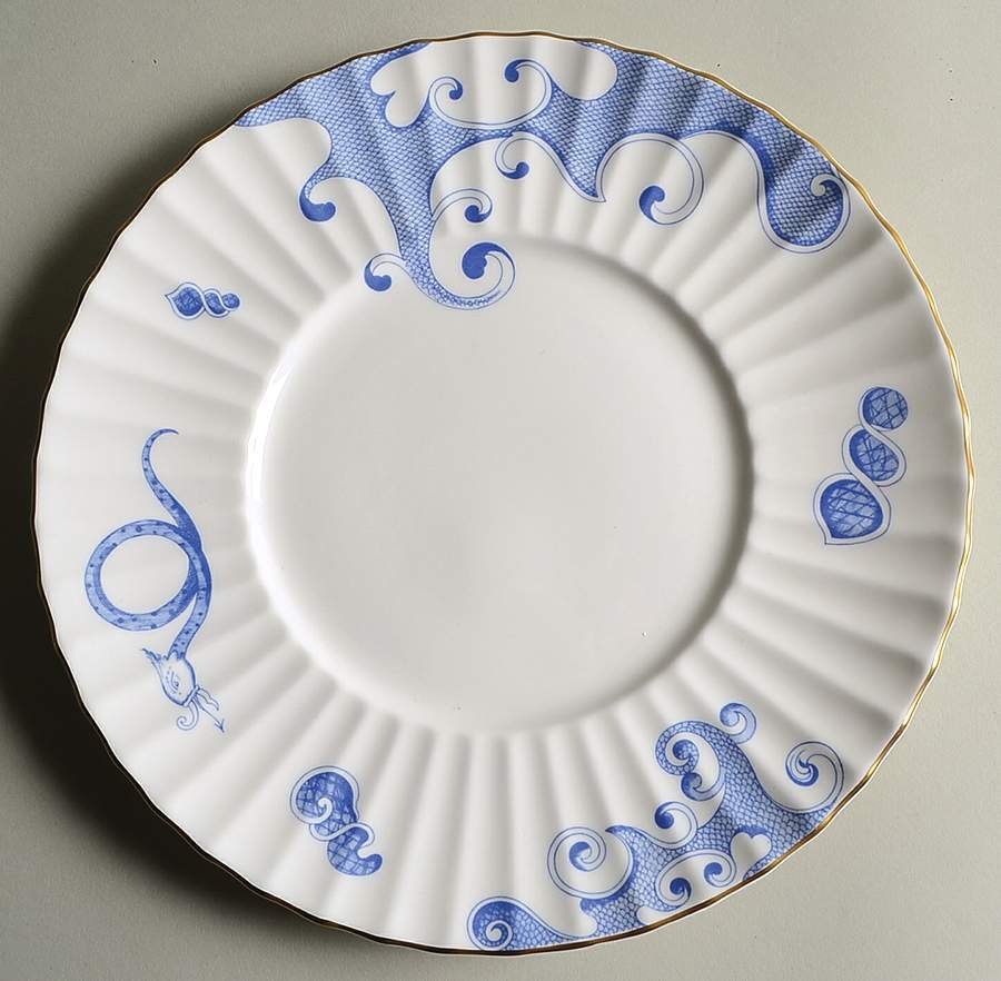 Blue Dragon (Warmstry, Fluted) Underplate for Tureen by Royal Worcester-1