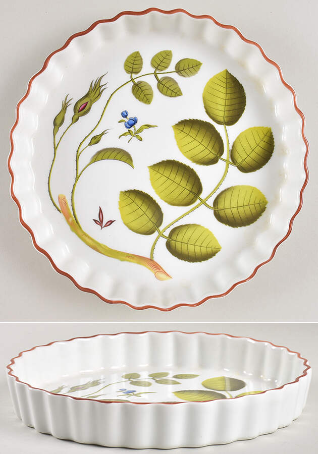 Blind Earl (No Raised Design) 9" Quiche by Royal Worcester-1