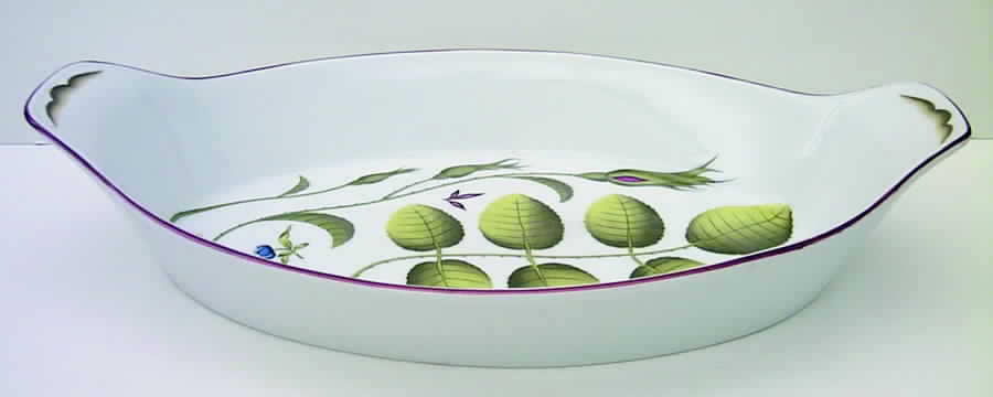 Blind Earl (No Raised Design) Oval Fish Dish by Royal Worcester-1