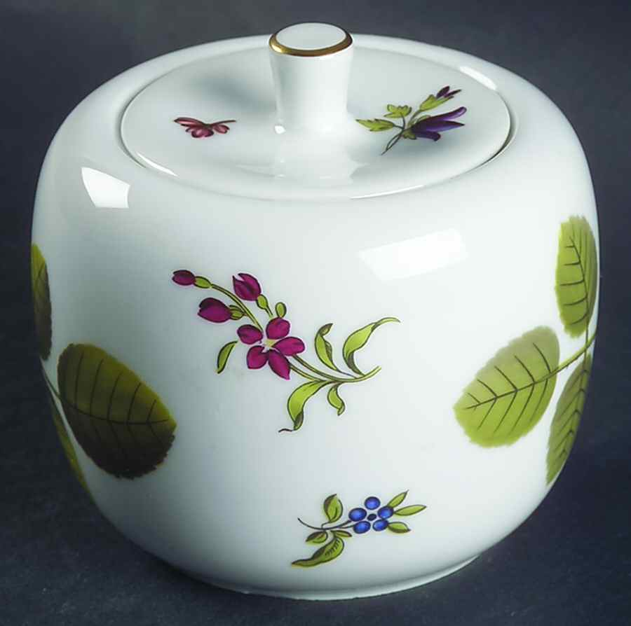 Blind Earl (No Raised Design) Sugar Bowl & Lid by Royal Worcester-1