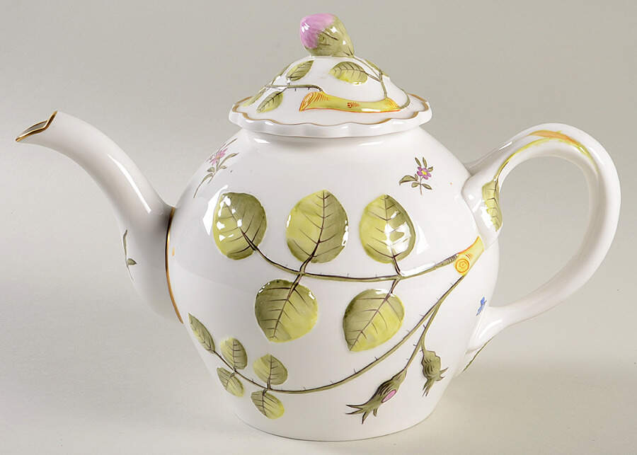 Blind Earl (Raised, Multicolored) Teapot & Lid by Royal Worcester-1