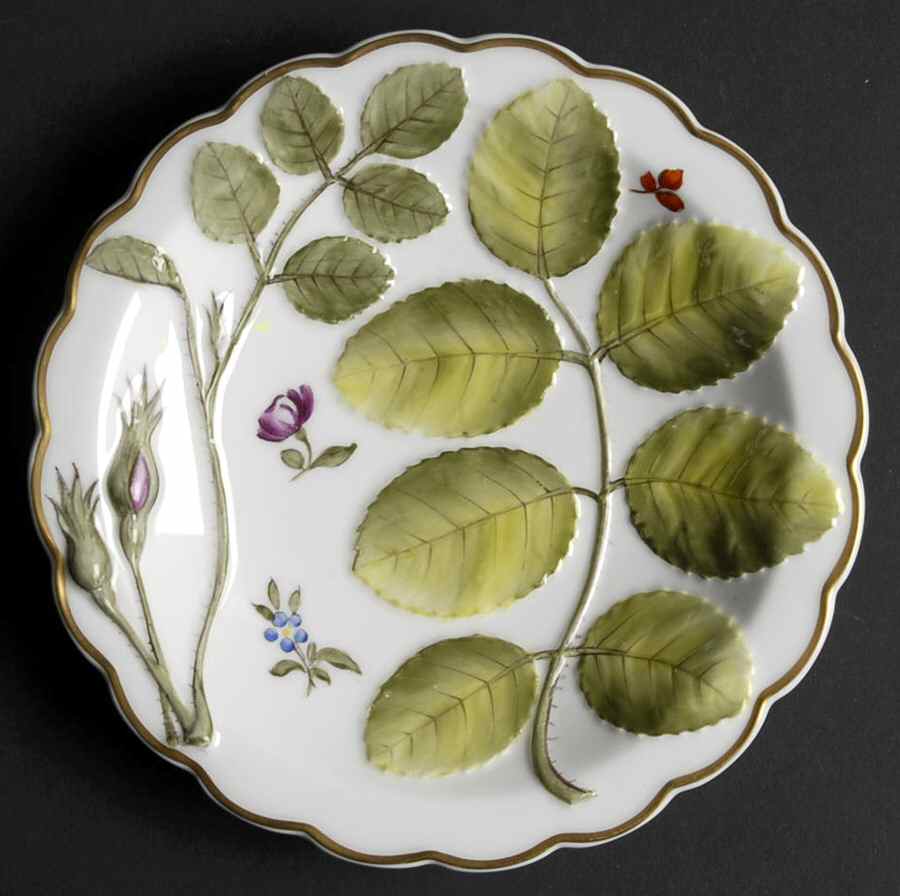 Blind Earl (Raised, Multicolored) Nut Dish by Royal Worcester-1