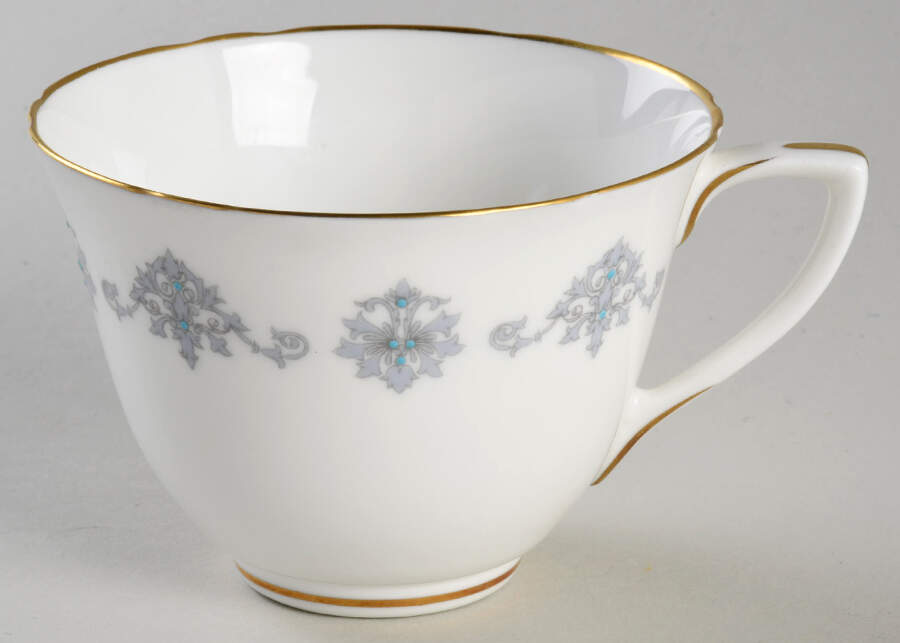 Blue Medallion Flat Cup by Royal Worcester-1