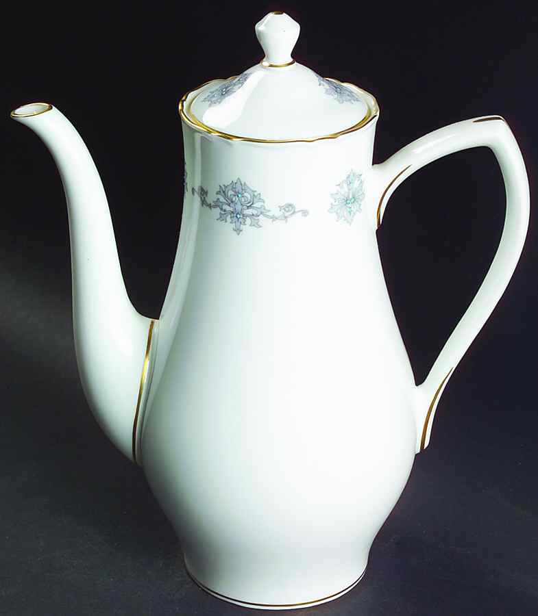 Blue Medallion Coffee Pot & Lid by Royal Worcester-1