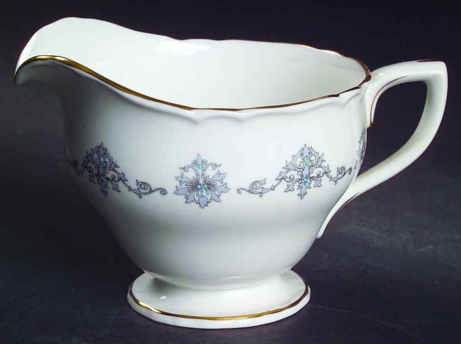 Blue Medallion Creamer by Royal Worcester-1