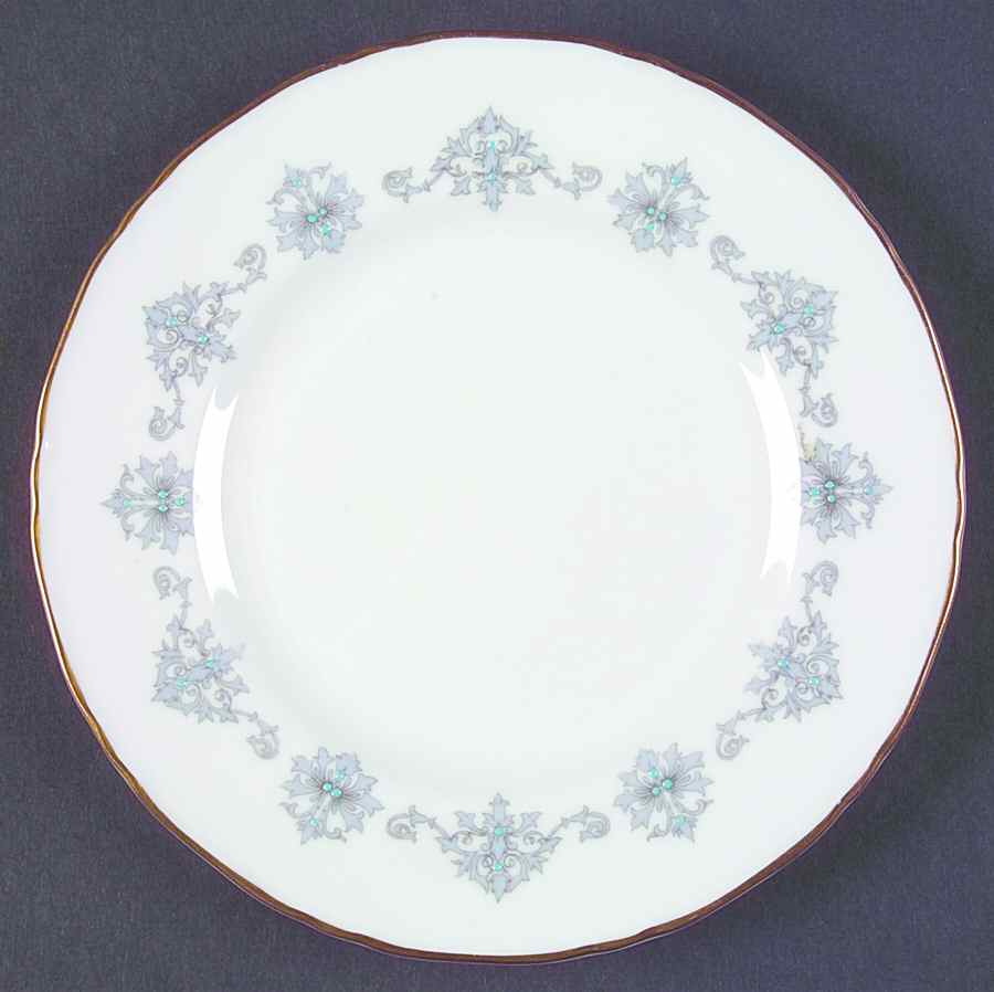 Blue Medallion Bread & Butter Plate by Royal Worcester-1