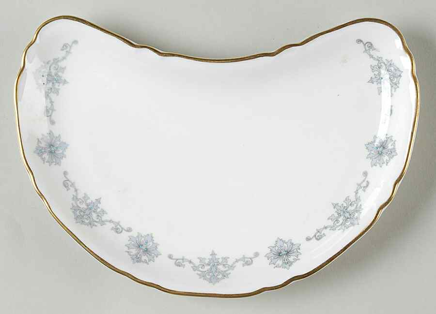 Blue Medallion Crescent Salad Plate by Royal Worcester-1