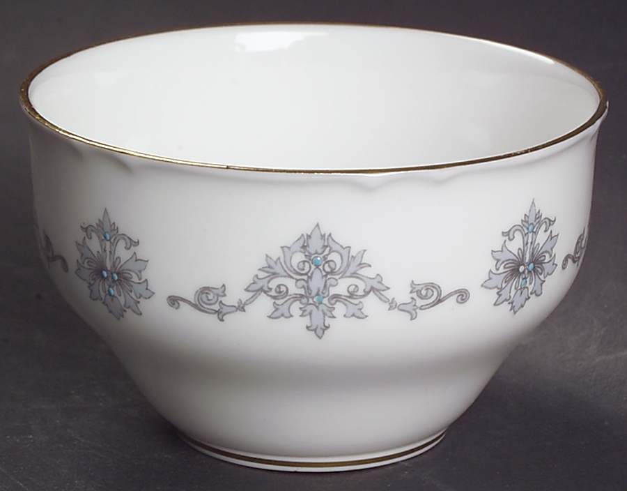 Blue Medallion Mini Open Sugar Bowl by Royal Worcester-1