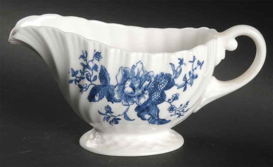 Blue Sprays (White) Creamer by Royal Worcester-1