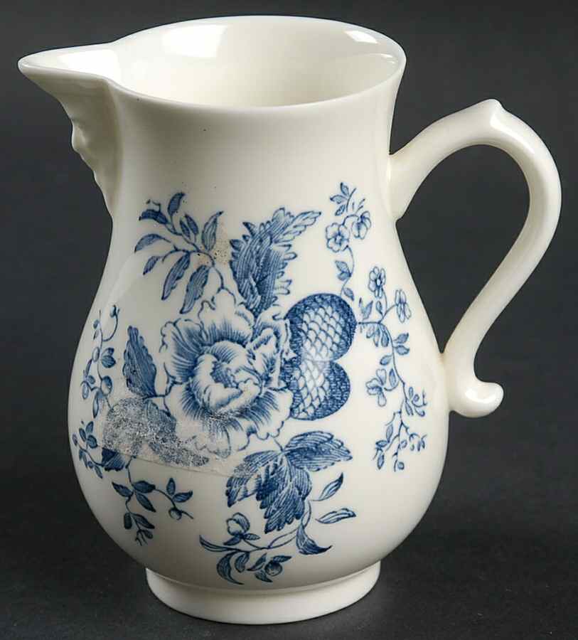 Blue Sprays (White) Creamer by Royal Worcester-1