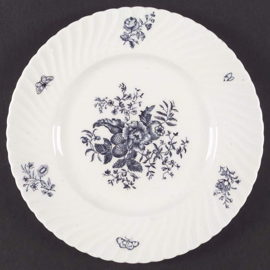 Blue Sprays (White) Dinner Plate by Royal Worcester-1