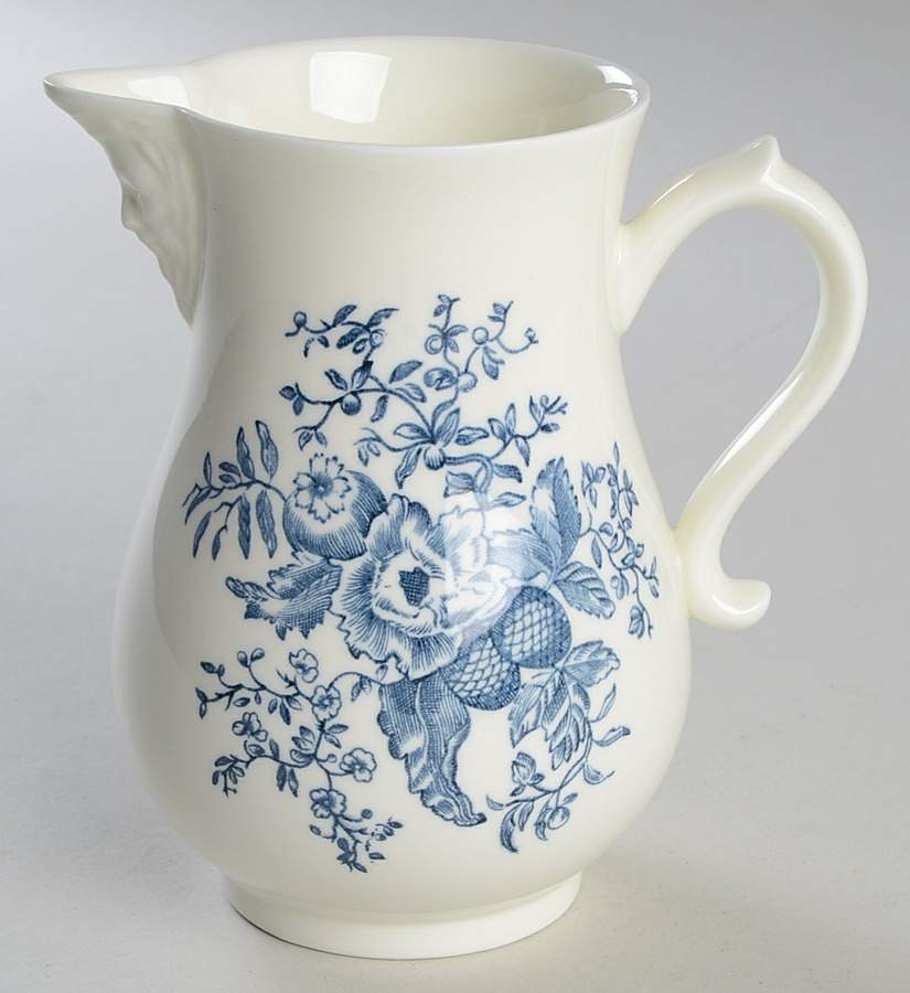 Blue Sprays (White) 16 Oz Jug by Royal Worcester-1