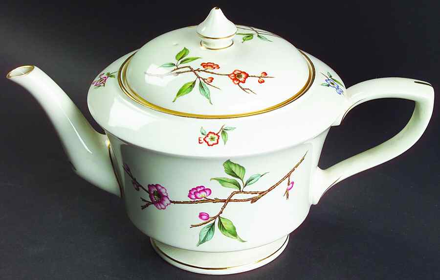Blossom Time Teapot & Lid by Royal Worcester-1