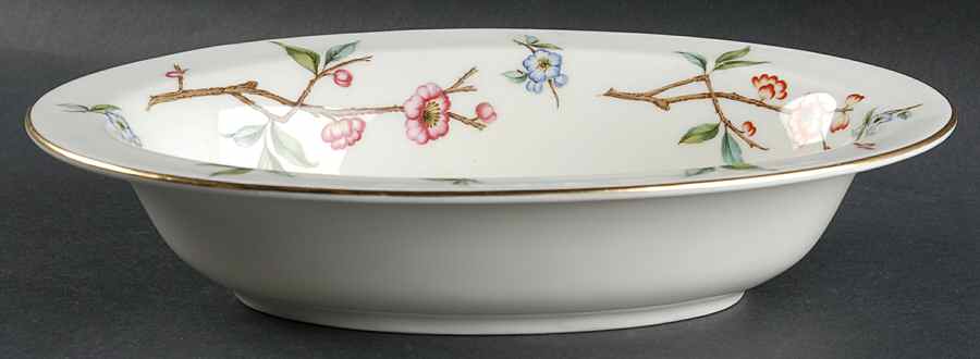 Blossom Time 10" Oval Vegetable Bowl by Royal Worcester-1