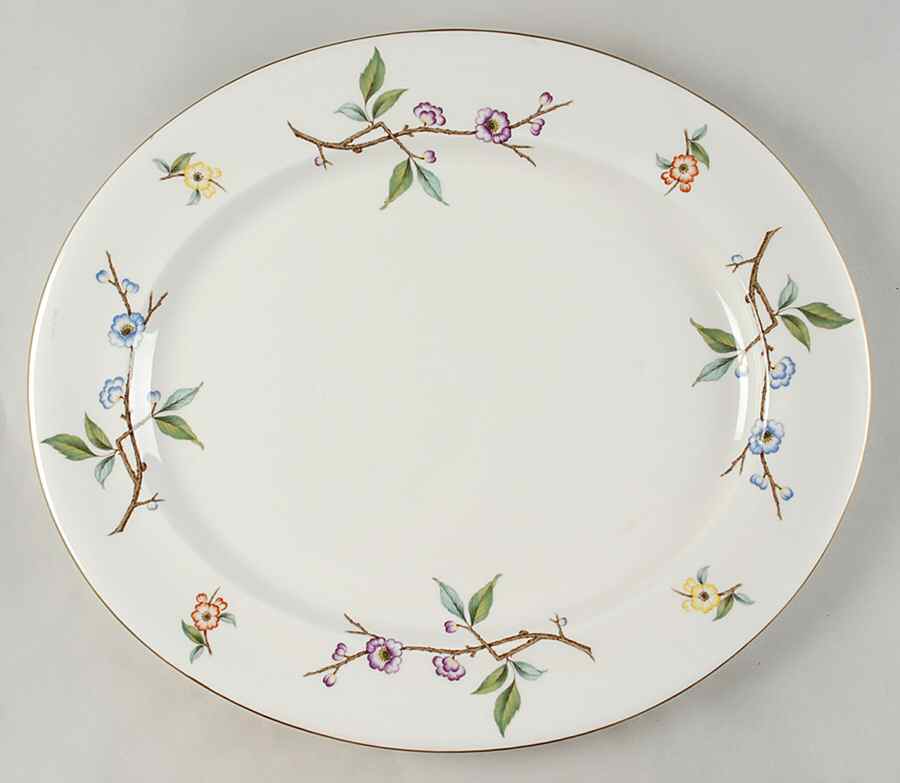 Blossom Time 17" Oval Serving Platter by Royal Worcester-1