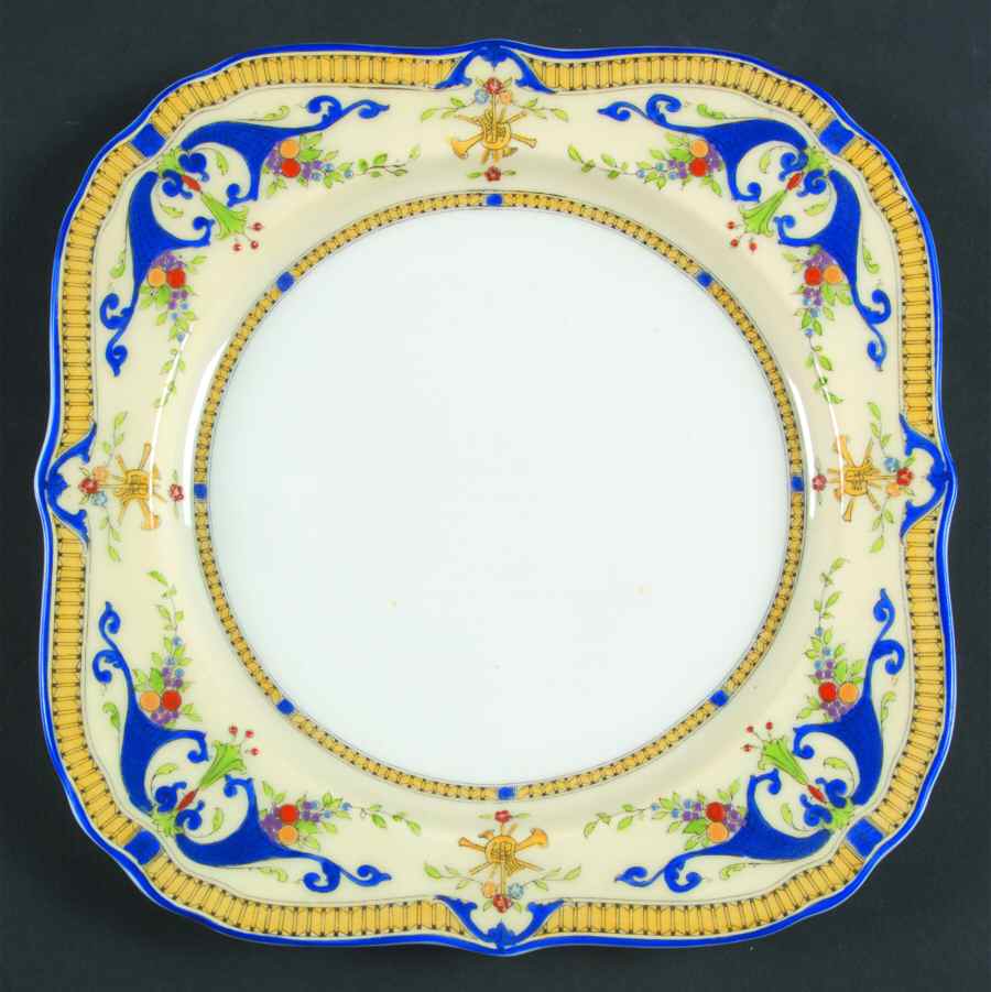 Bordeaux Square Luncheon Plate by Royal Worcester-1