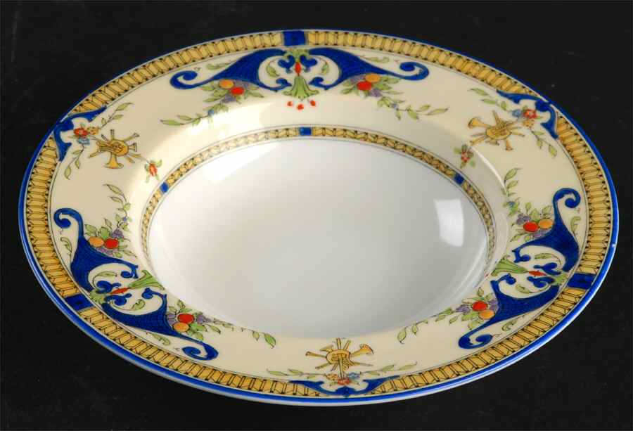 Bordeaux Rim Fruit/Dessert (Sauce) Bowl by Royal Worcester-1