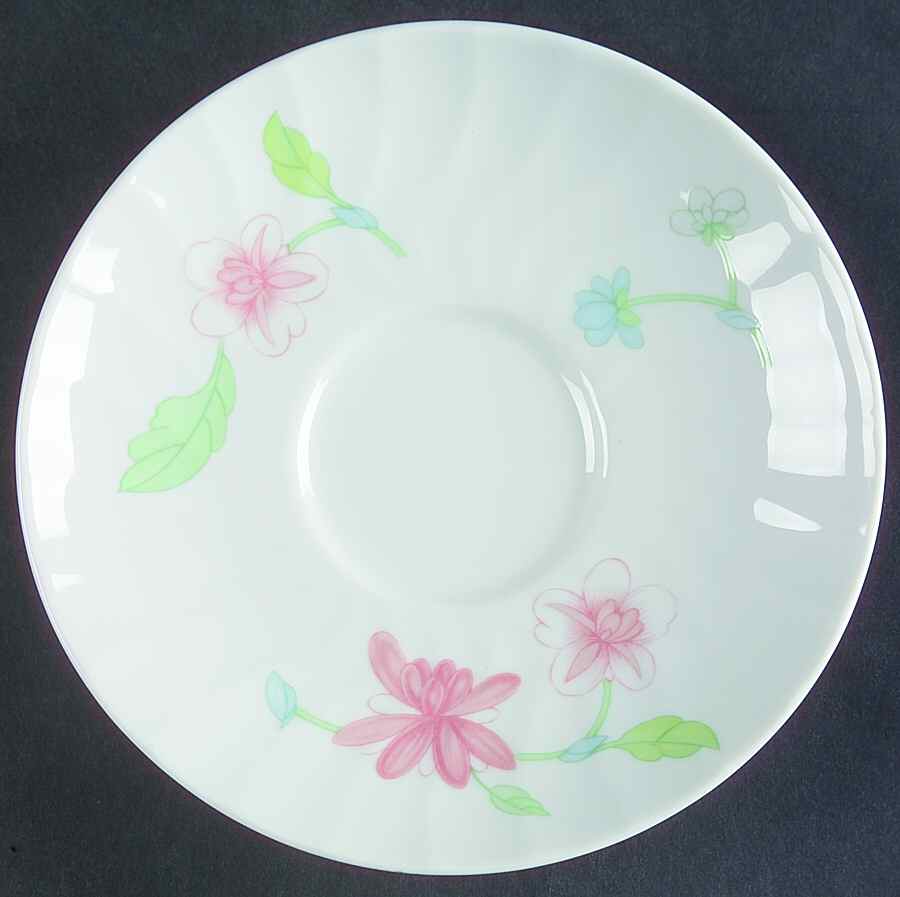 Bouquet (Pink Flowers) Saucer by Royal Worcester-1