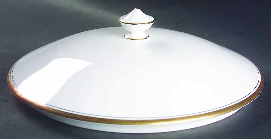 Brittania Gold Lid for Round Vegetable by Royal Worcester-1