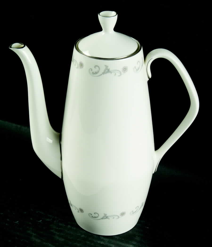 Bridal Lace Coffee Pot & Lid by Royal Worcester-1