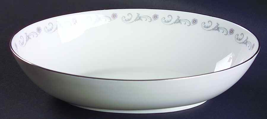 Bridal Lace 9" Oval Vegetable Bowl by Royal Worcester-1