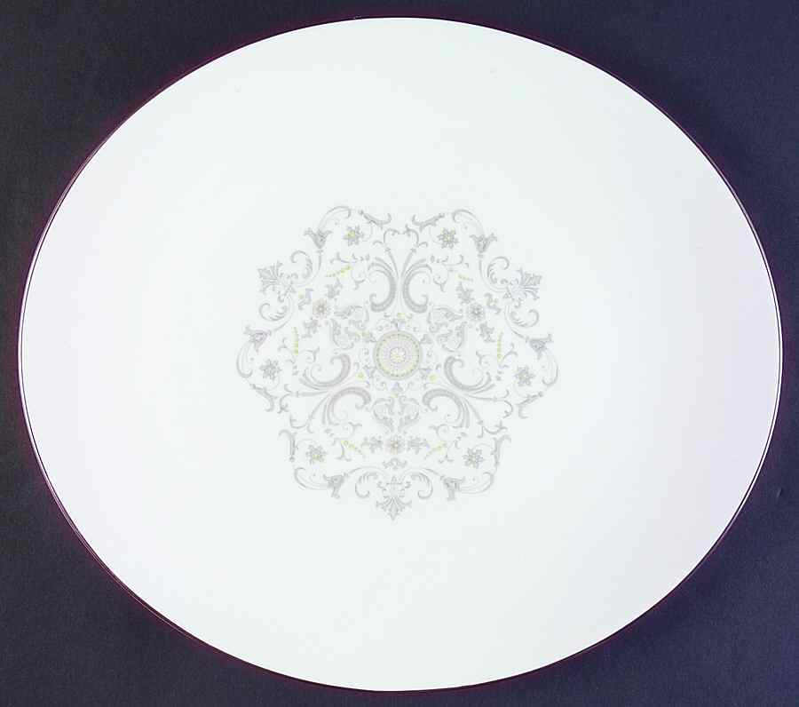 Bridal Lace 14" Oval Serving Platter by Royal Worcester-1