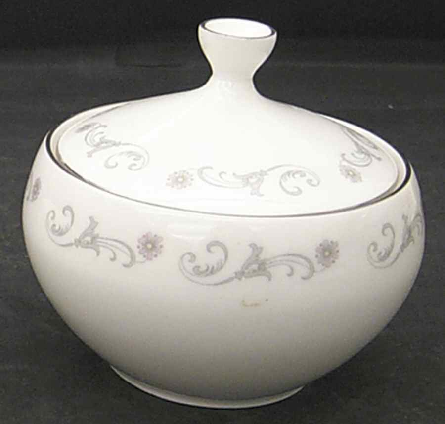 Bridal Lace Sugar Bowl & Lid by Royal Worcester-1