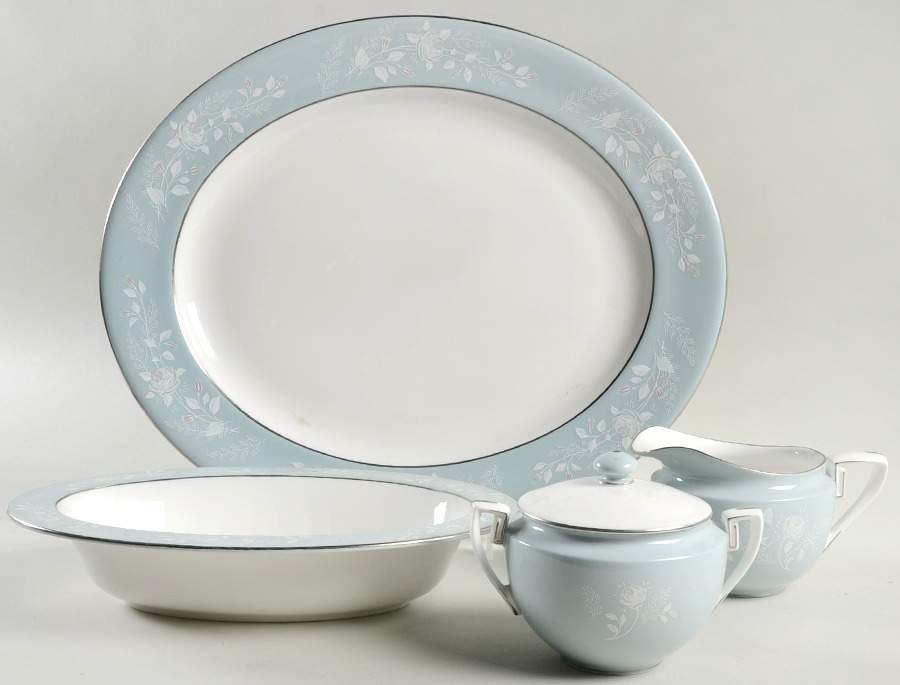 Bridal Rose 5 Piece Hostess Set by Royal Worcester-1