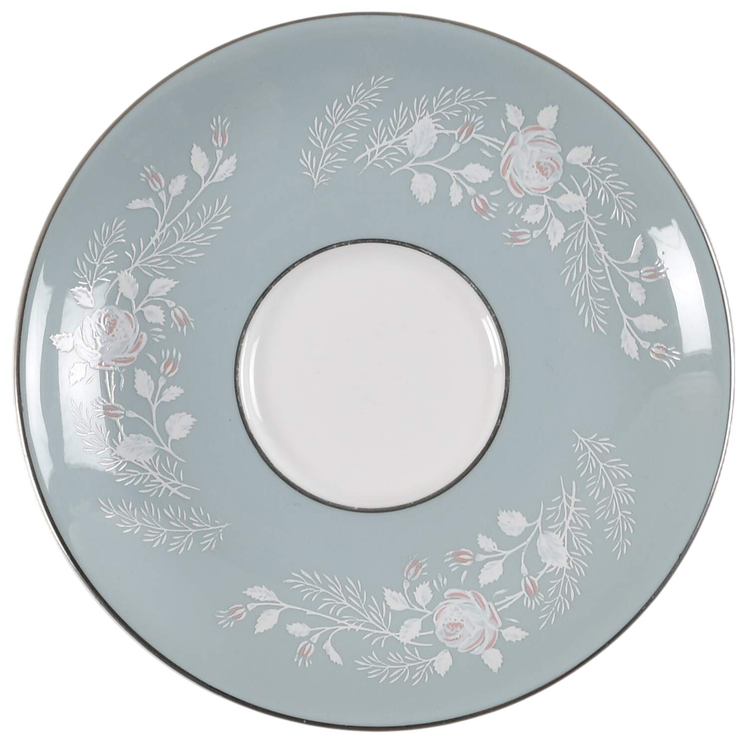 Bridal Rose Saucer by Royal Worcester-1