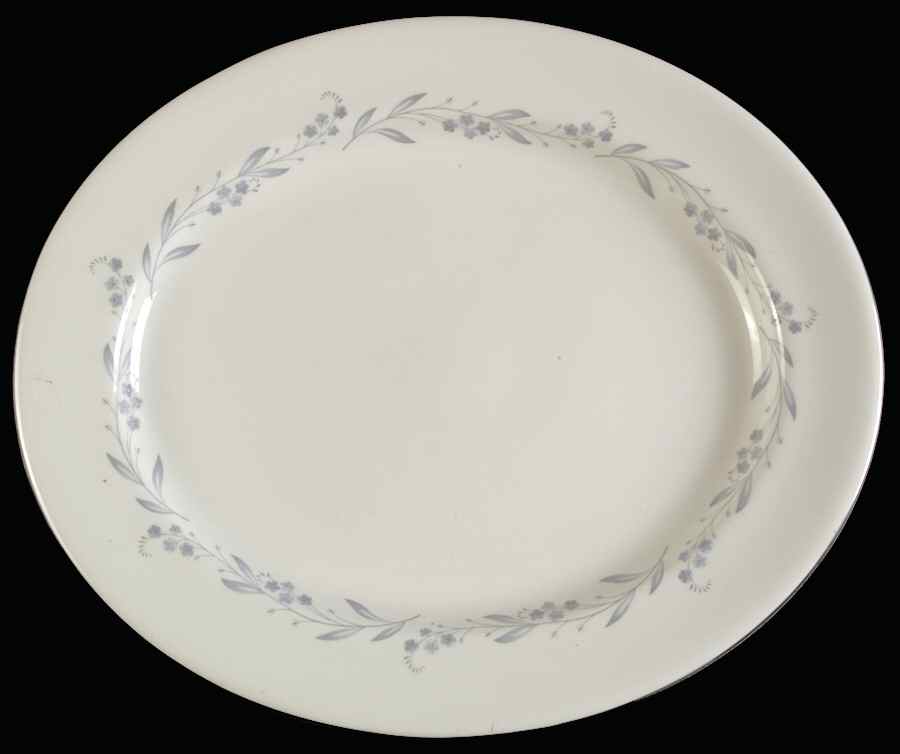 Bridal Wreath 15" Oval Serving Platter by Royal Worcester-1