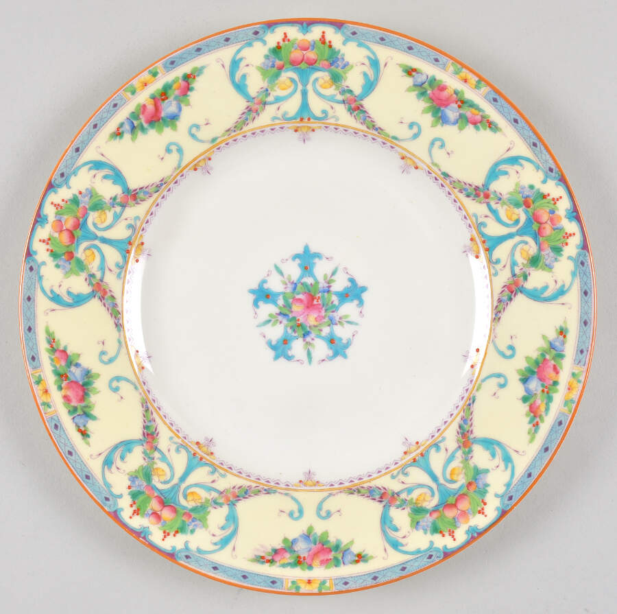 Buckingham Blue Luncheon Plate by Royal Worcester-1