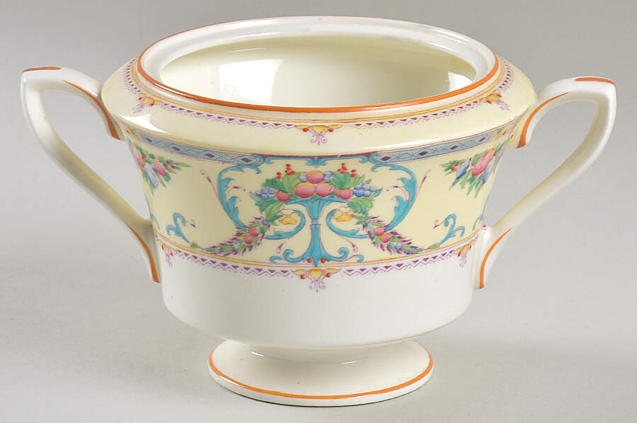 Buckingham Blue Sugar Bowl No Lid by Royal Worcester-1