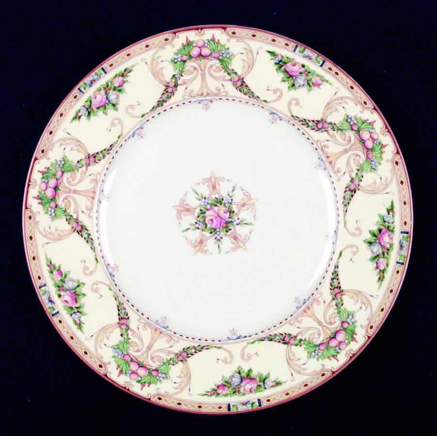 Buckingham Yellow Dinner Plate by Royal Worcester-1