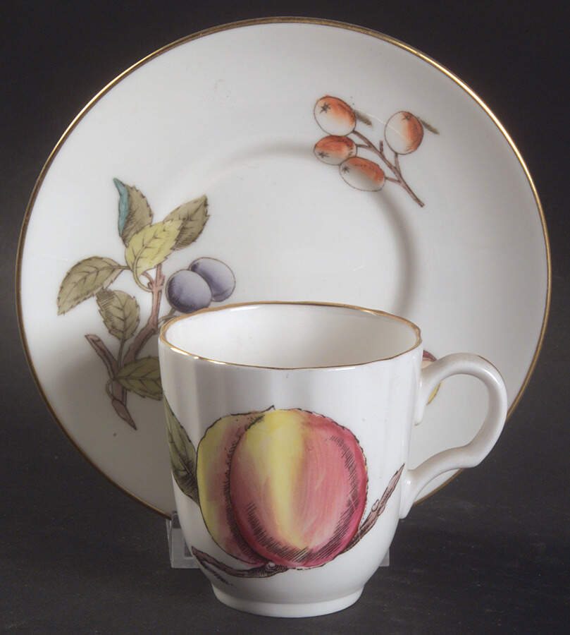 Burbank Footed Demitasse Cup & Saucer Set by Royal Worcester-1