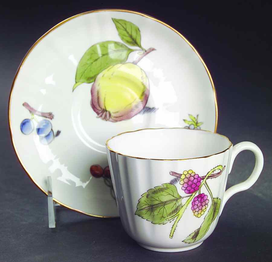 Burbank Flat Cup & Saucer Set by Royal Worcester-1