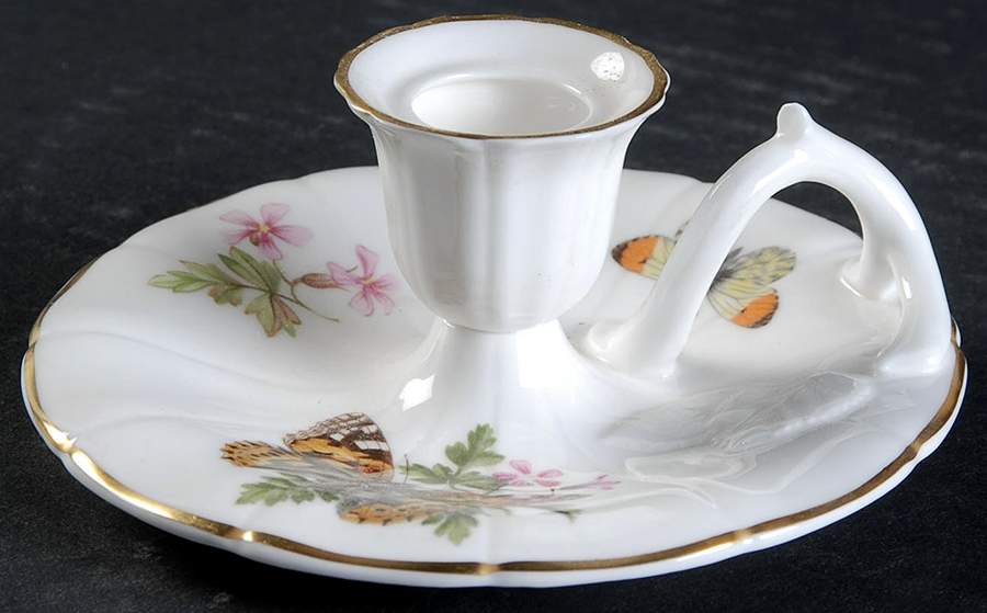 Butterflies Candleholder by Royal Worcester-1