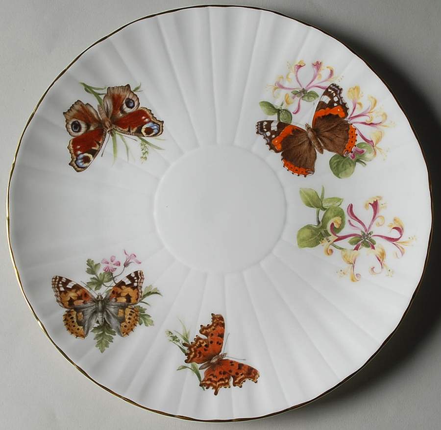 Butterflies Cake Plate by Royal Worcester-1