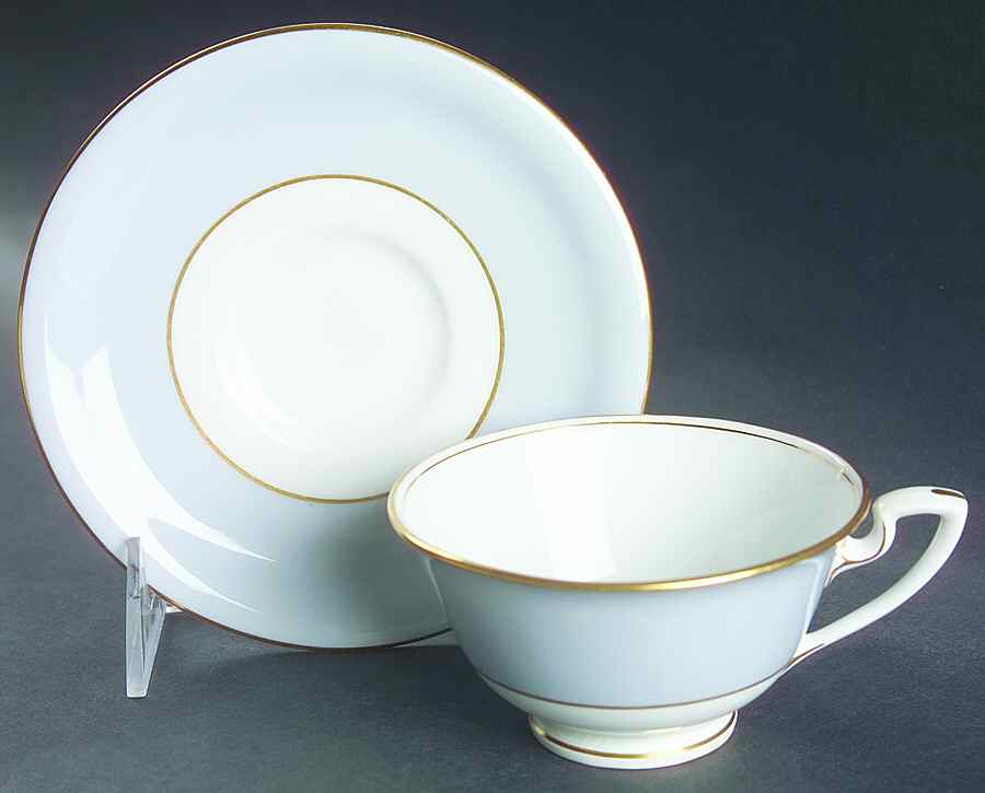 C1040 Footed Cup & Saucer Set by Royal Worcester-1