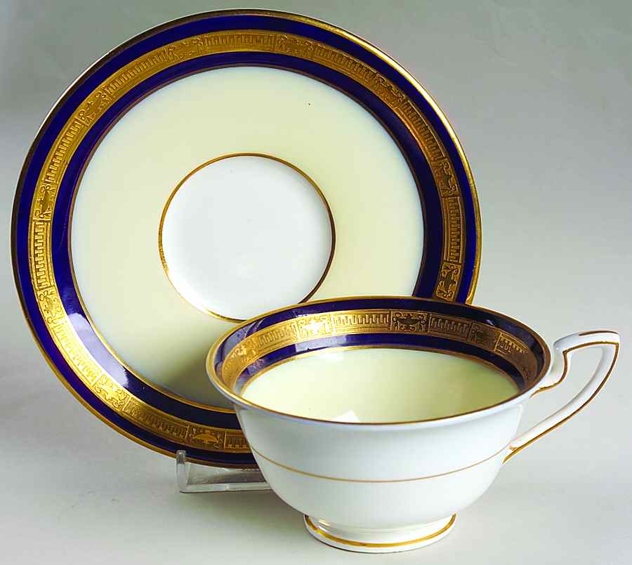 C2004 Footed Cup & Saucer Set by Royal Worcester-1