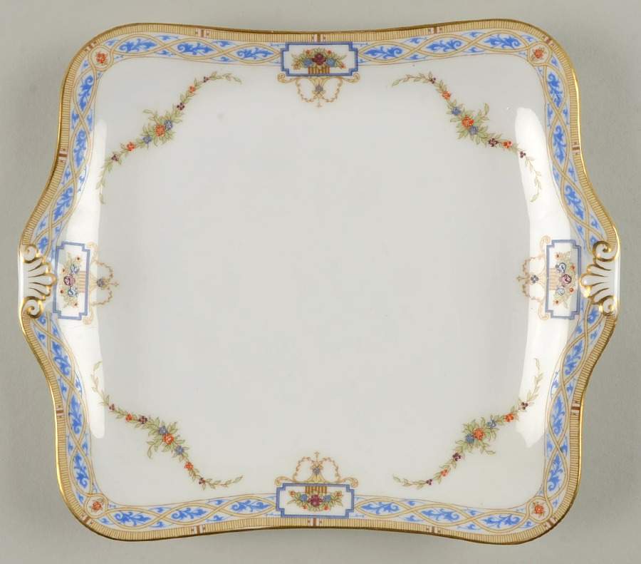 C2101 Square Handled Cake Plate by Royal Worcester-1