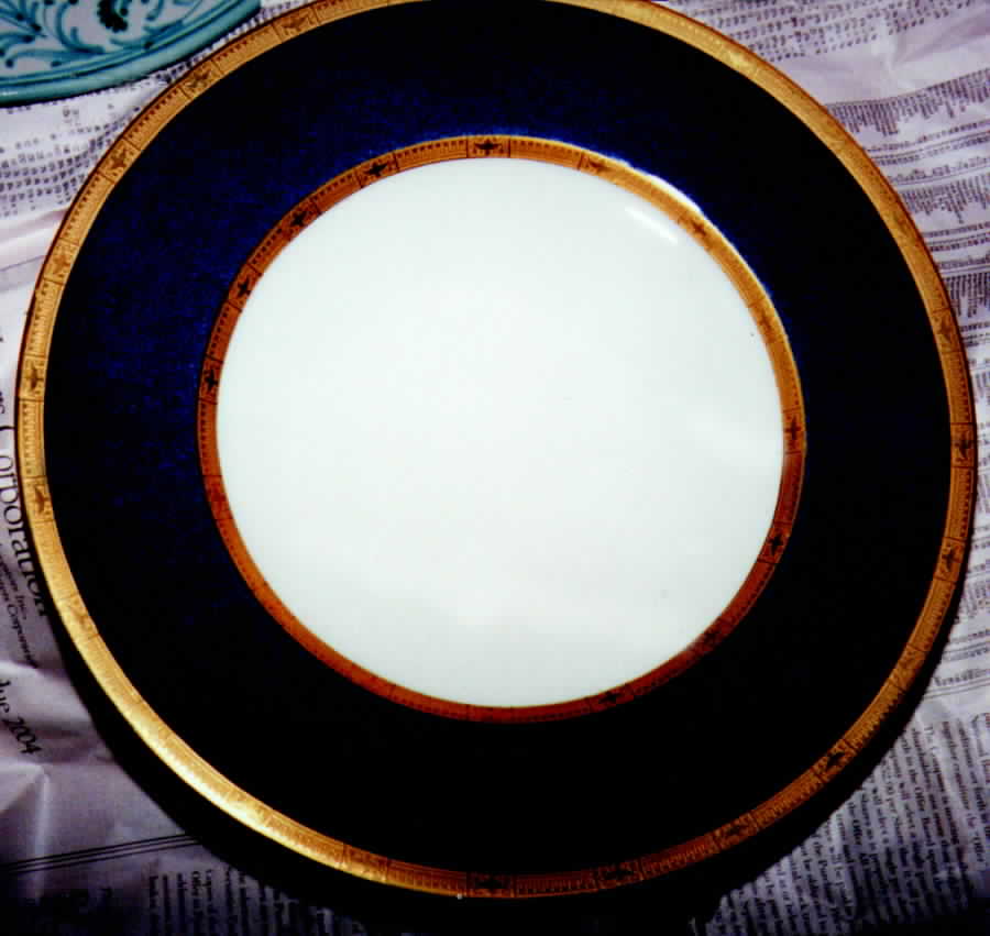 C2612 Cobalt Blue Dinner Plate by Royal Worcester-1