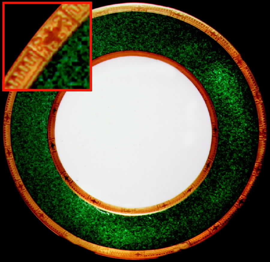 C2612 Green Dinner Plate by Royal Worcester-1