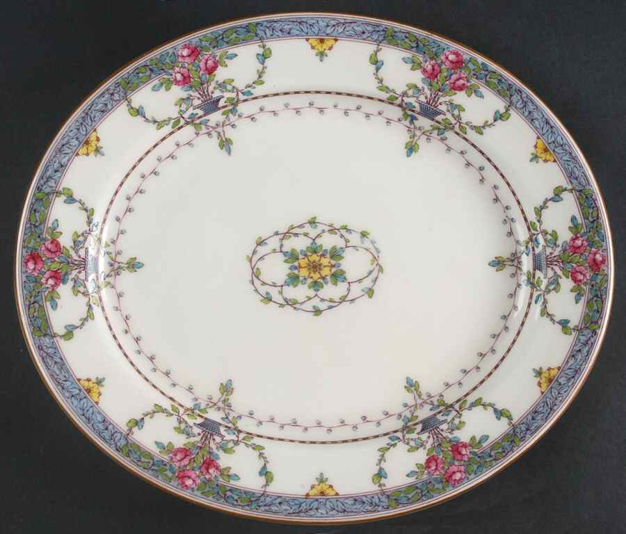 C662 11" Oval Serving Platter by Royal Worcester-1
