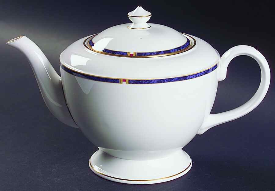 Carina Blue Teapot & Lid by Royal Worcester-1
