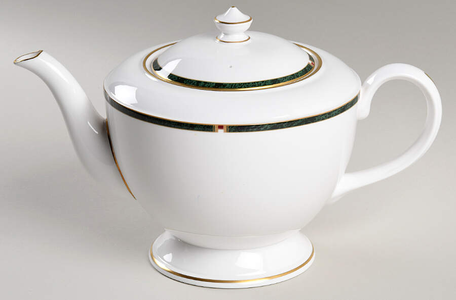 Carina Green Teapot & Lid by Royal Worcester-1