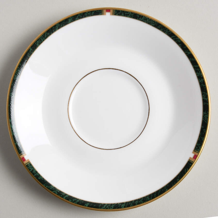 Carina Green Saucer by Royal Worcester-1