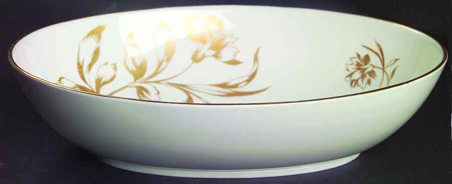 Carnation 9" Oval Vegetable Bowl by Royal Worcester-1
