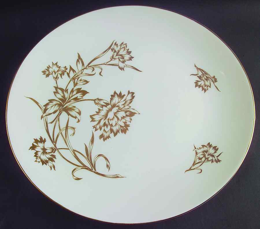 Carnation 16" Oval Serving Platter by Royal Worcester-1