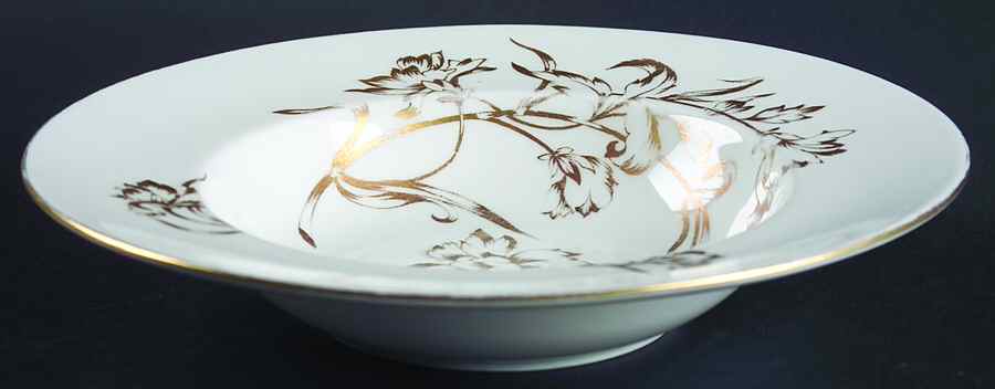 Carnation Rim Soup Bowl by Royal Worcester-1